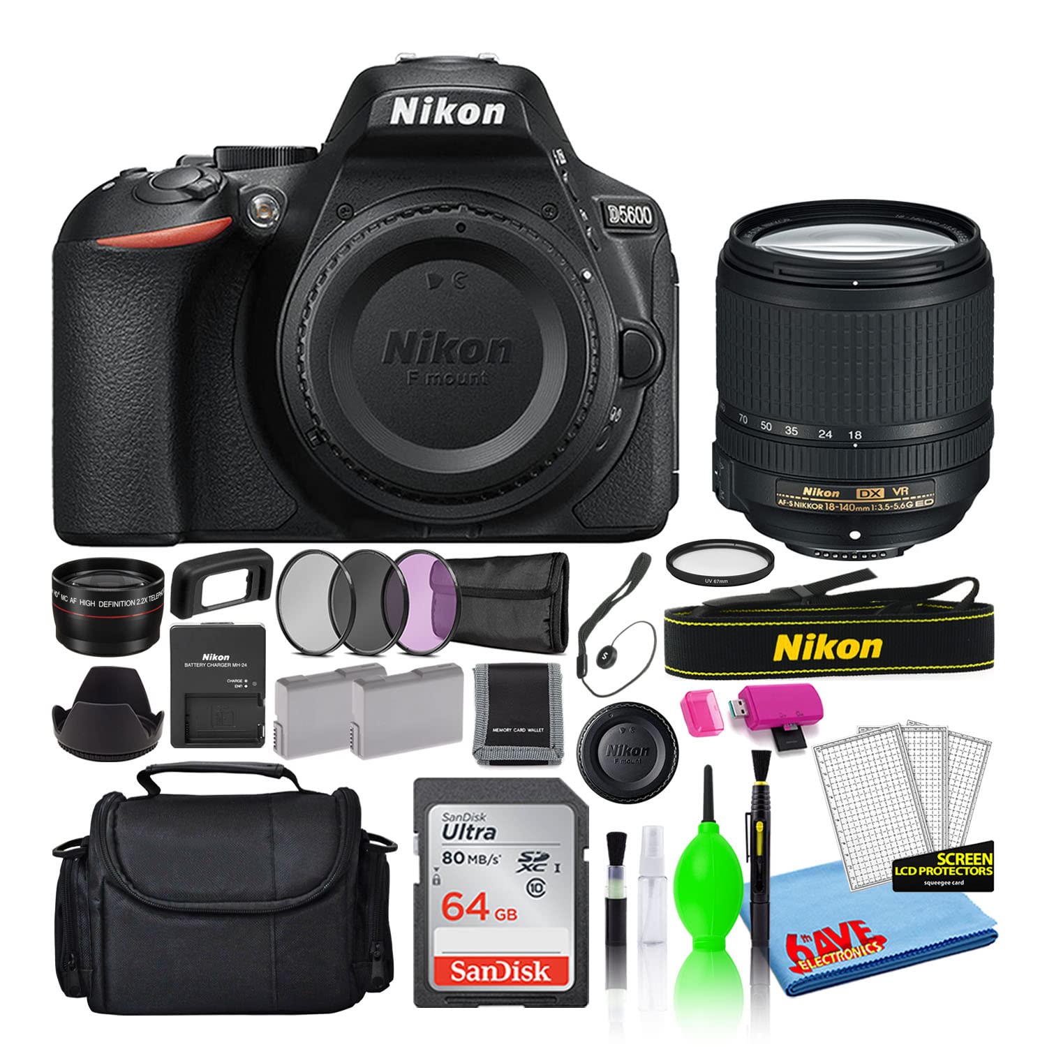 デジタルカメラ Nikon DIGITAL CAMERA D5600 Amazon.com : Nikon D5600 24.2MP DSLR Digital Camera with AF-S DX